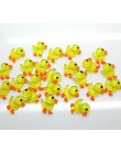 50 sztuk żywica żółta kaczka rzemiosło dekoracyjne Flatback Cabochon Scrapbooking Fit ozdoby koraliki spinki do włosów Diy