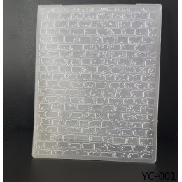 Ściany tło w nowym stylu przezroczysty arkusz wytłaczany DIY cięcie papieru umiera Scrapbooking plastikowe tłoczenie folderu