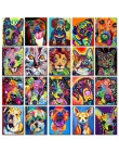 SDOYUNO 40x50cm styl pop obraz bez ram diy według numerów kolorowy pies zdjęcia według numerów na płótnie zwierzęta dekoracji wn