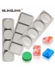 SILIKOLOVE DIY silikonowe do mydła formy na mydło wyrabiane ręcznie podejmowania formy 3D formy owalne okrągły kwadrat mydła for