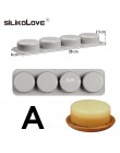SILIKOLOVE DIY silikonowe do mydła formy na mydło wyrabiane ręcznie podejmowania formy 3D formy owalne okrągły kwadrat mydła for
